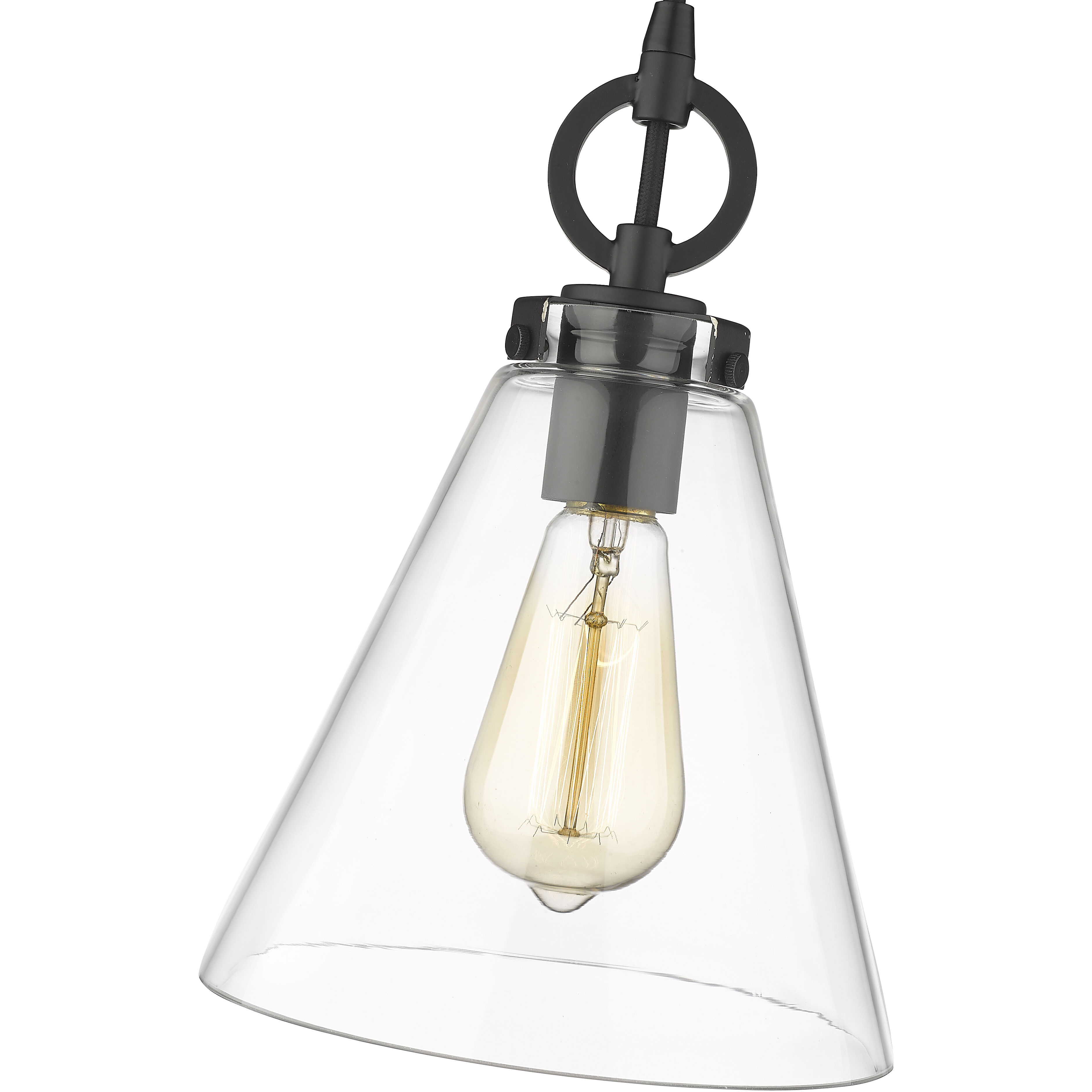 Harper 1 Light 8 inch Matte Black Pendant Ceiling Light