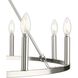 Gilliam 9 Light 35.5 inch Brushed Nickel Chandelier Ceiling Light