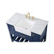 Clement 42 X 22 X 34 inch Blue Bathroom Vanity Cabinet