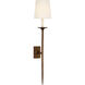 Julie Neill Catina LED 6.25 inch Antique Bronze Leaf Tail Sconce Wall Light, Large