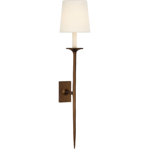 Julie Neill Catina LED 6.25 inch Antique Bronze Leaf Tail Sconce Wall Light, Large
