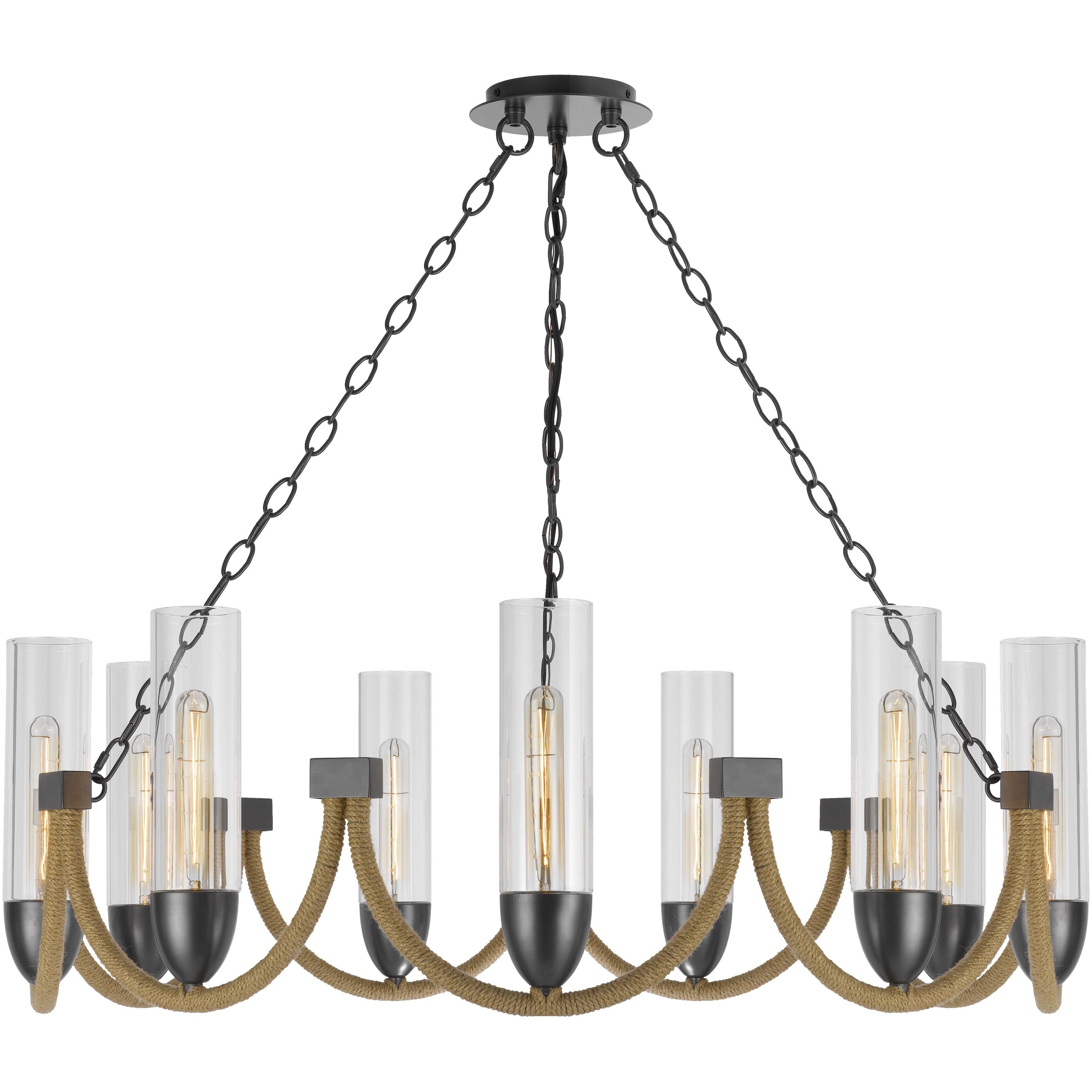 Argyle 9 Light 35.75 inch Dark Bronze Chandelier Ceiling Light