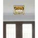 Easton 4 Light 15 inch Rubbed Brass Flush Mount Ceiling Light