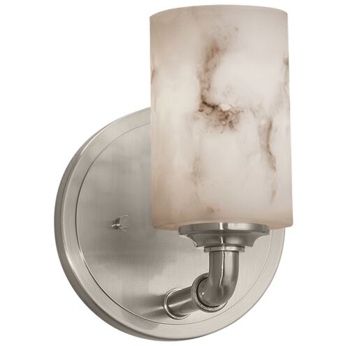 LumenAria 1 Light 6 inch Brushed Nickel Wall Sconce Wall Light, Bronx Family, Choices