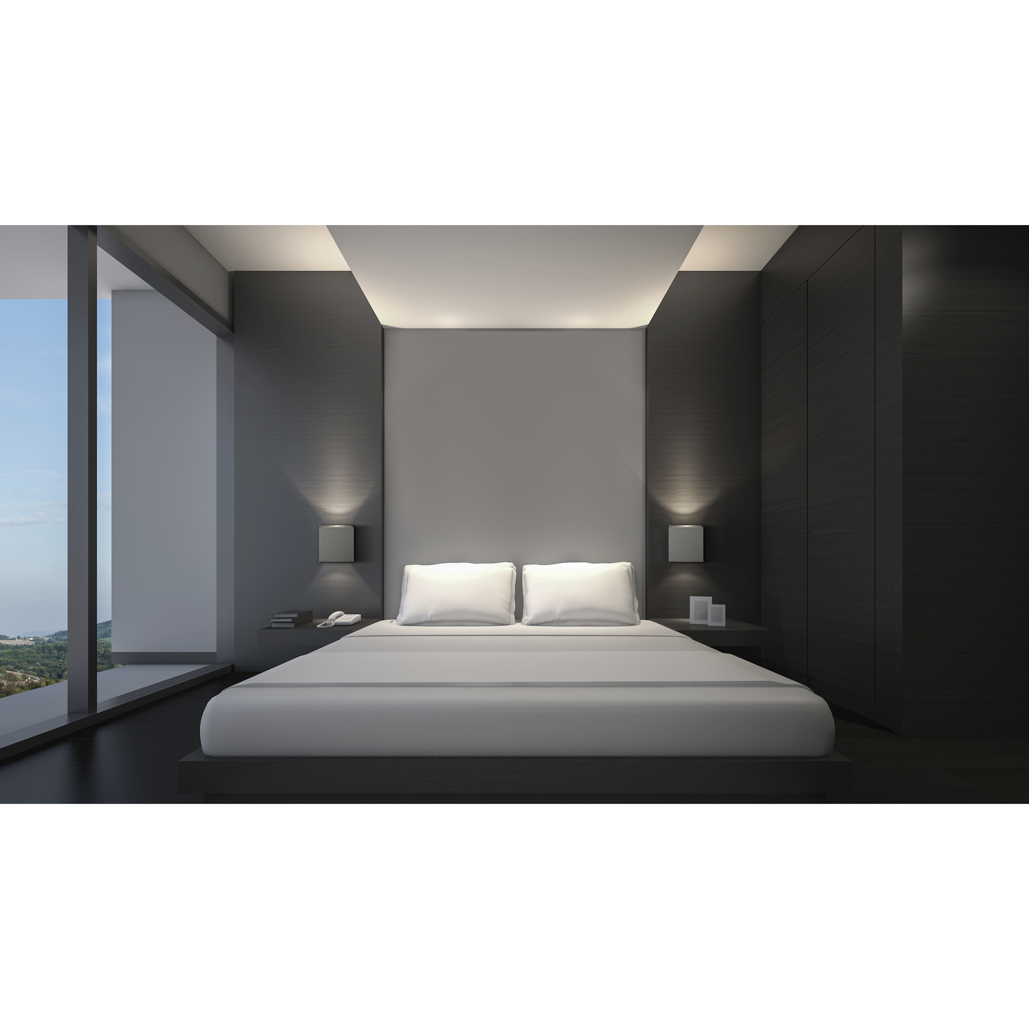 Alumilux Cube Wall Sconce Wall Light in Satin Aluminum