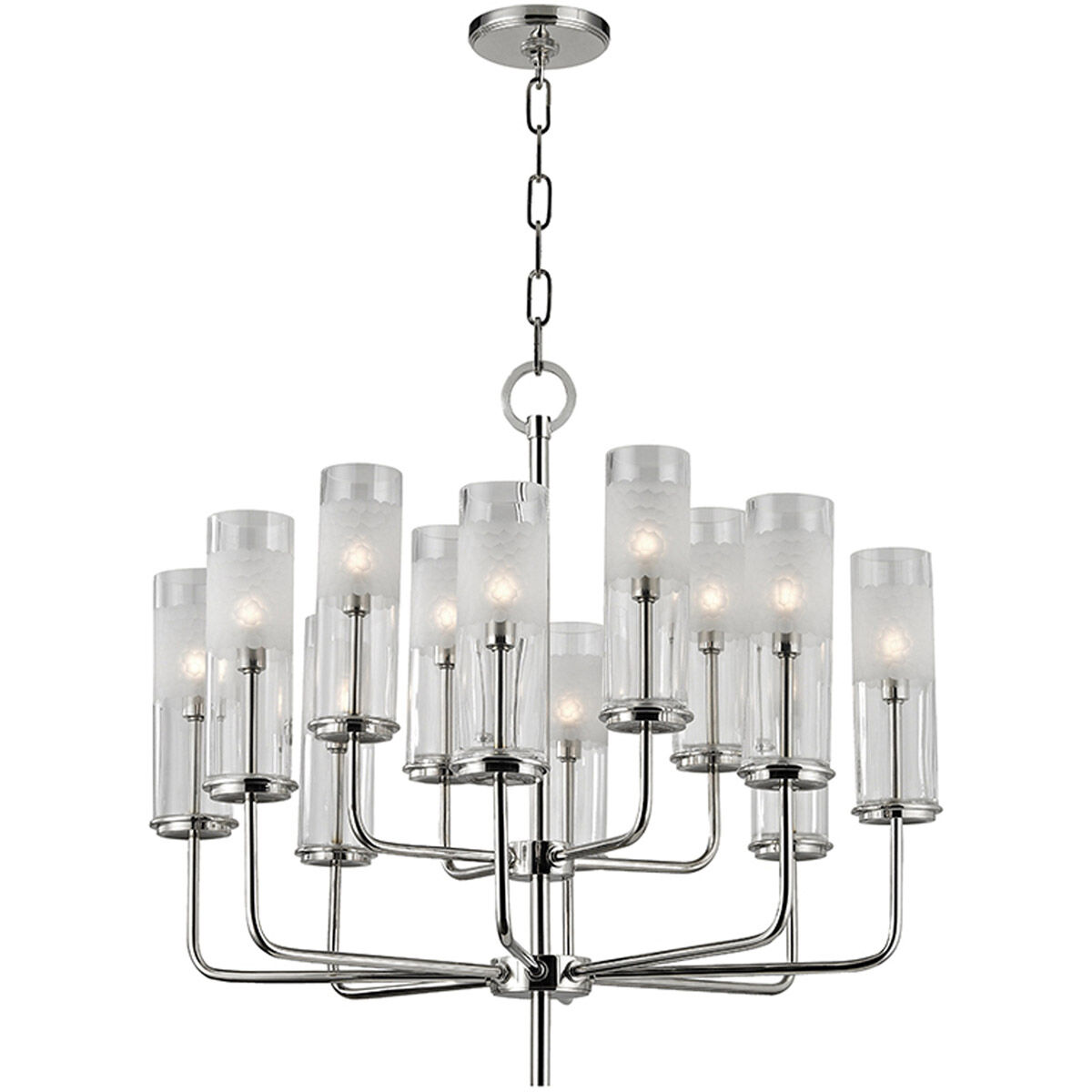 Wentworth 12 Light 25 inch Polished Nickel Chandelier Ceiling Light