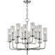 Wentworth 12 Light 25 inch Polished Nickel Chandelier Ceiling Light