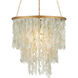 Verre de Mer 1 Light 24.75 inch Contemporary Gold Chandelier Ceiling Light, Medium