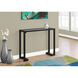 Halfmoon 42 X 12 inch Black Accent Table or Console Table