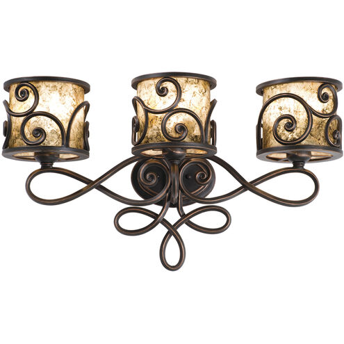 Windsor 9 Light 28.5 inch Aged Silver Vanity Light Wall Light