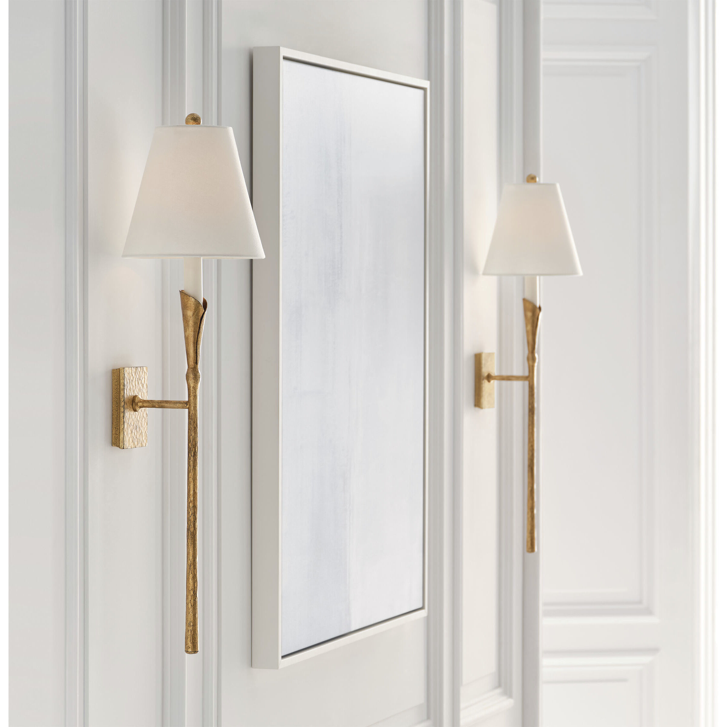 Chapman & Myers Aiden LED 8.5 inch Gilded Iron Tail Sconce Wall Light, Large