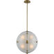 Sussex LED 18 inch Winter Brass Pendant Ceiling Light