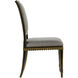 Ines Caviar Black/Antique Gold Chair