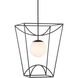 Rochefort 1 Light 18 inch Black Indoor/Outdoor Lantern Pendant Ceiling Light