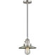 Franklin Restoration Railroad 1 Light 8 inch Brushed Satin Nickel Mini Pendant Ceiling Light in Incandescent