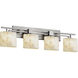 Alabaster Rocks LED 36.5 inch Brushed Nickel Bath Bar Wall Light in 2800 Lm LED, Oval, Aero