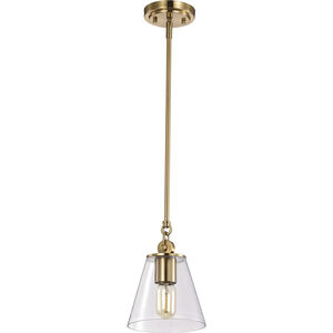 Dover 1 Light 7 inch Vintage Brass Pendant Ceiling Light