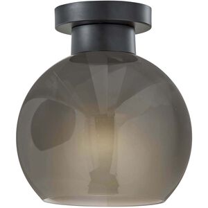 Atticus 9 inch Black Flush Mount Ceiling Light