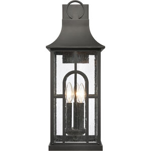 Triumph 3 Light 23 inch Textured Black Outdoor Sconce