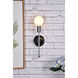 Keely 1 Light 5 inch Chrome Bath Sconce Wall Light