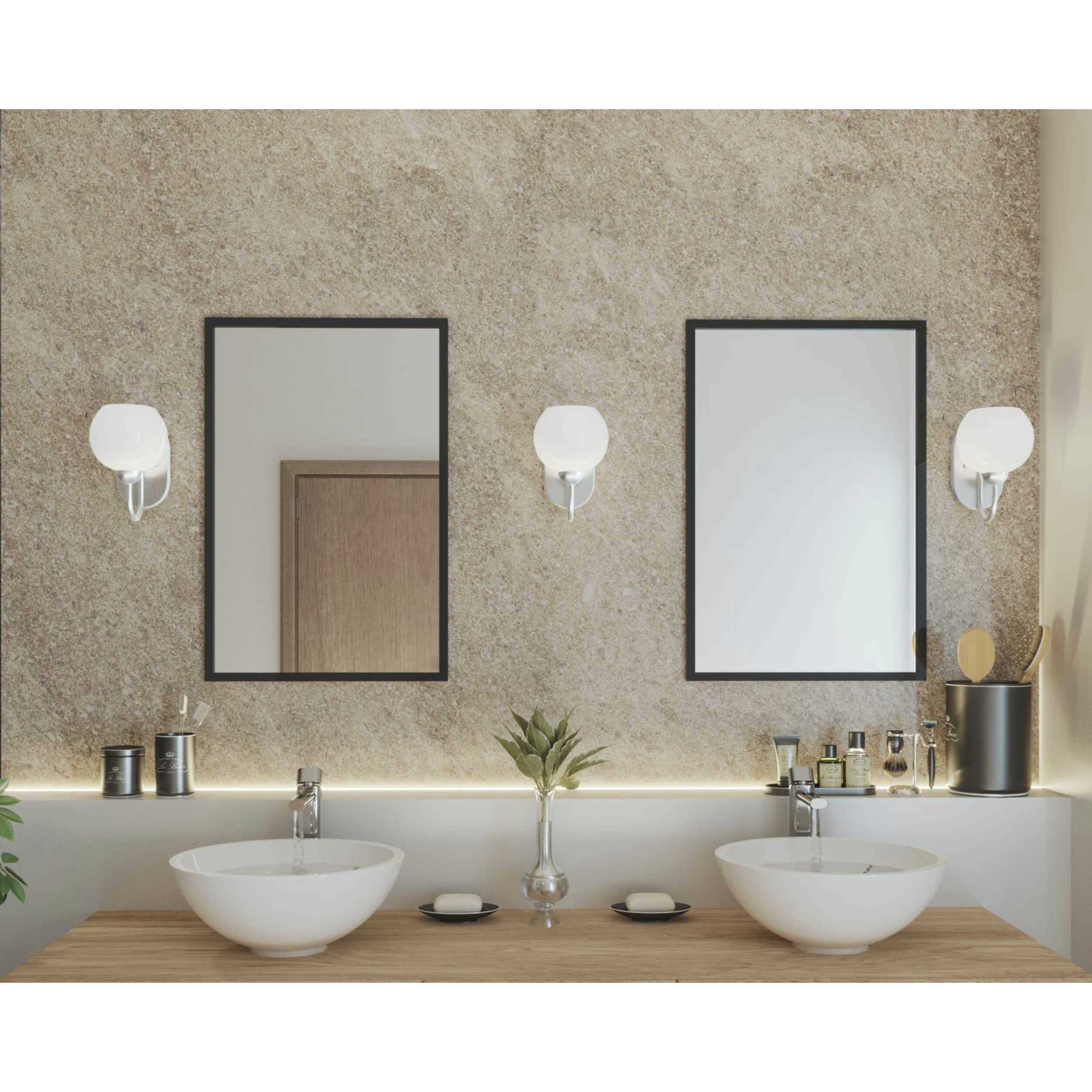 Carisa 1 Light 7 inch Brushed Nickel Bath Vanity Wall Light