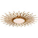 Suzanne Kasler Re LED 38.25 inch Gilded Iron Semi-Flush Mount Ceiling Light