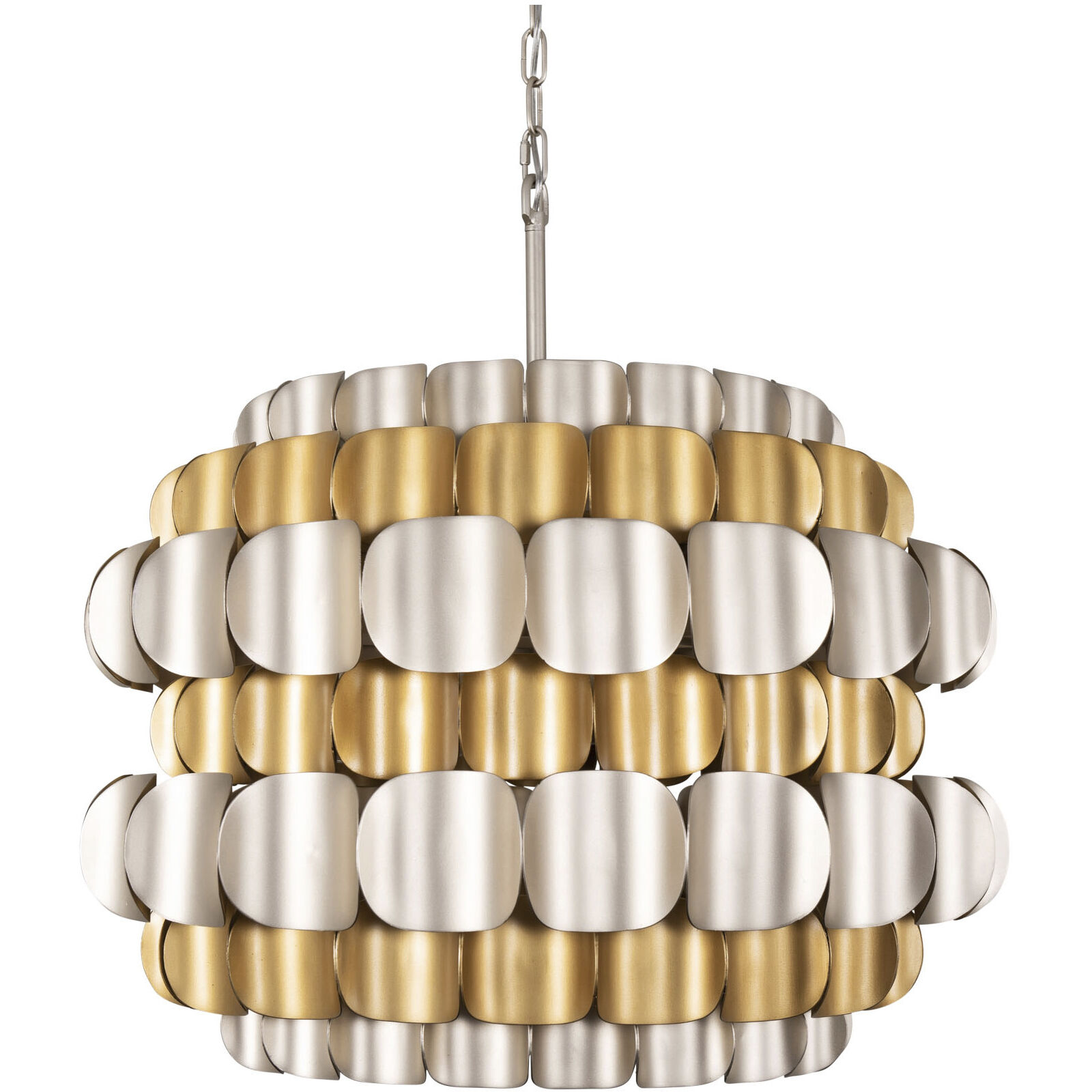 Swoon 6 Light 26.5 inch Antique Gold/Gold Dust Pendant Ceiling Light, Smithsonian Collaboration