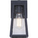 Coralea 1 Light 10.75 inch Sand Black Outdoor Wall Lantern