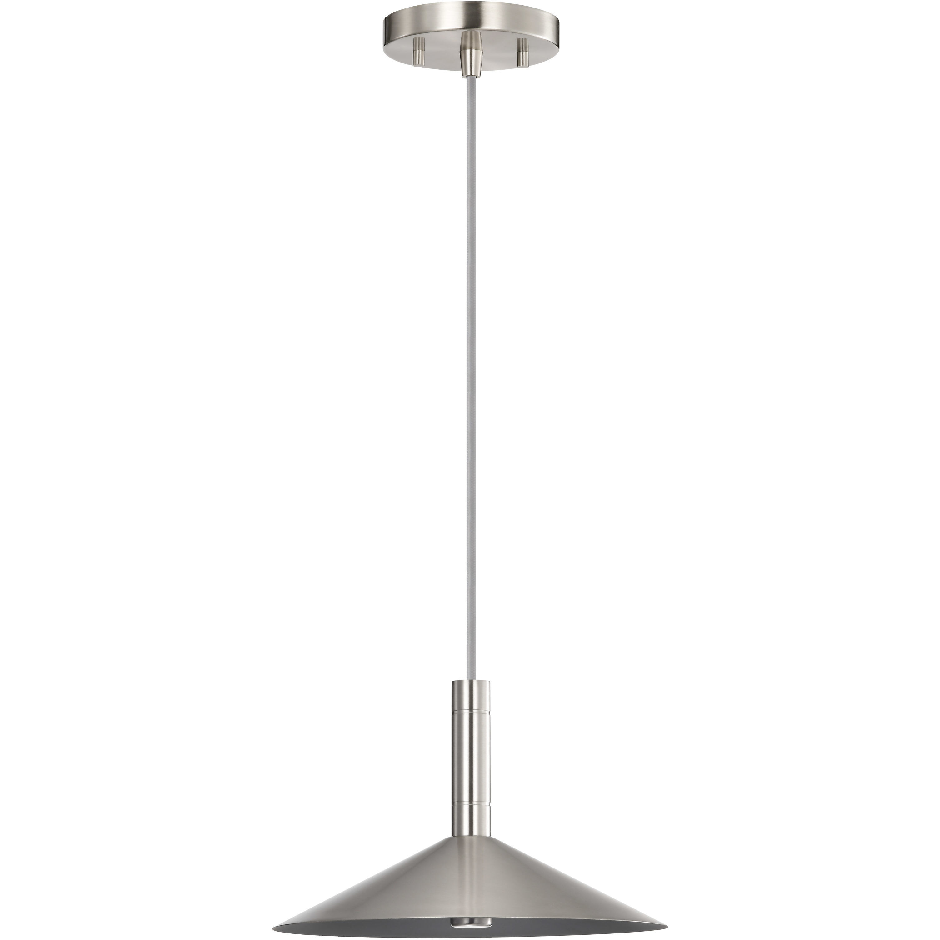 Corrine LED 9.88 inch Brushed Nickel Pendant Ceiling Light