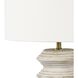 Nova 25 inch 150.00 watt White Table Lamp Portable Light