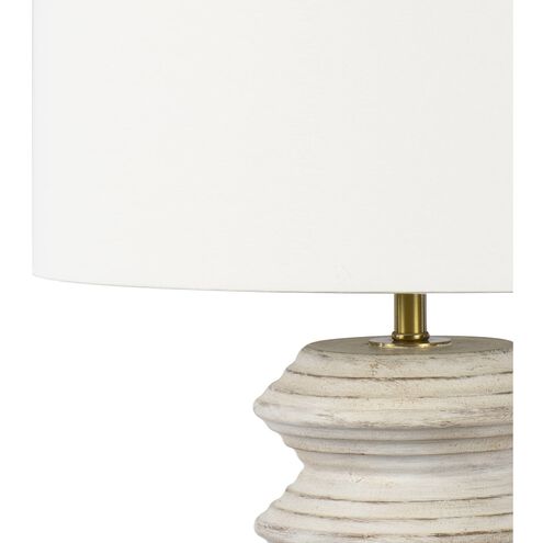 Nova 25 inch 150.00 watt White Table Lamp Portable Light