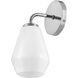 Gio LED 7.25 inch Chrome Bath Light Wall Light