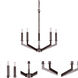 Signature 5 Light 21.25 inch Antique Bronze Chandelier Ceiling Light