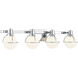 Pierce 4 Light 32 inch Chrome Bathroom Vanity Light Wall Light