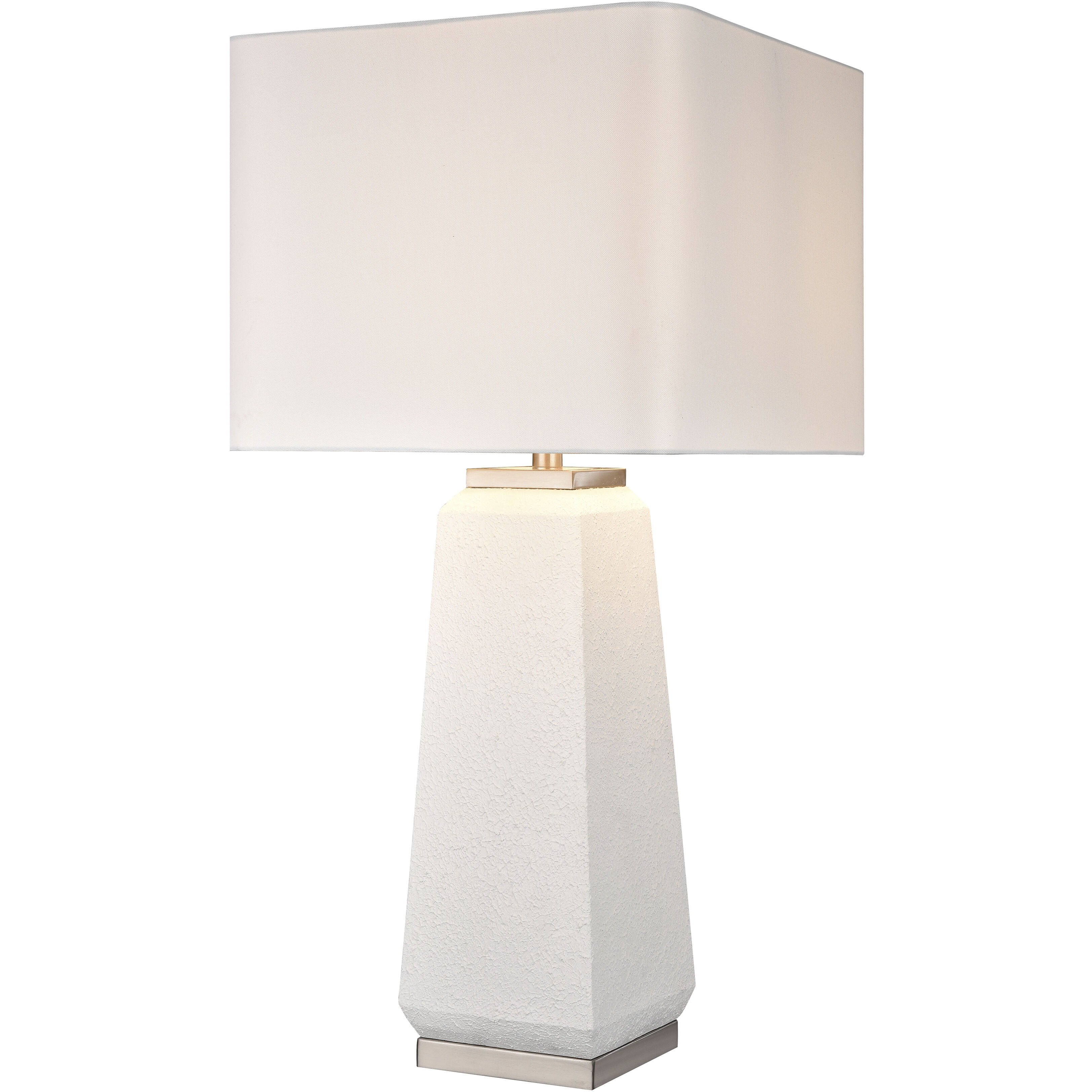 Luke 34.5 inch 150 watt White Table Lamp Portable Light