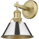 Orwell 1 Light 8.5 inch Brushed Champagne Bronze Vanity Light Wall Light in Chrome