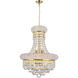 Empire 6 Light 14 inch Gold Chandelier Ceiling Light