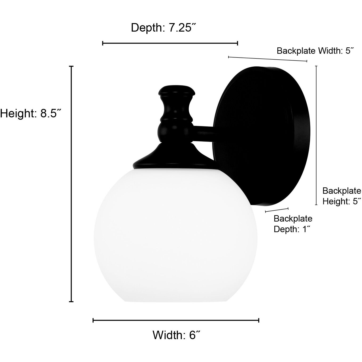 Orlisse 1 Light 6 inch Brushed Nickel Wall Sconce Wall Light