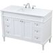 Bennett 48 X 21 X 35 inch White Vanity Sink Set