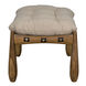 Dante 20 inch Clear Coat Satin Stool