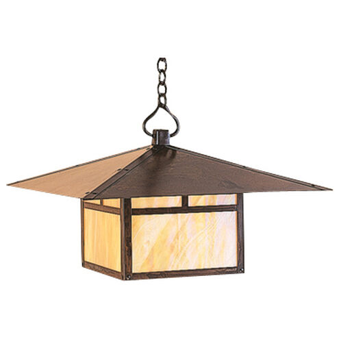 Monterey 1 Light 24 inch Verdigris Patina Pendant Ceiling Light in Gold White Iridescent, Empty