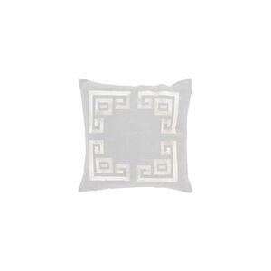 Milo 20 X 20 inch Light Gray and Beige Throw Pillow