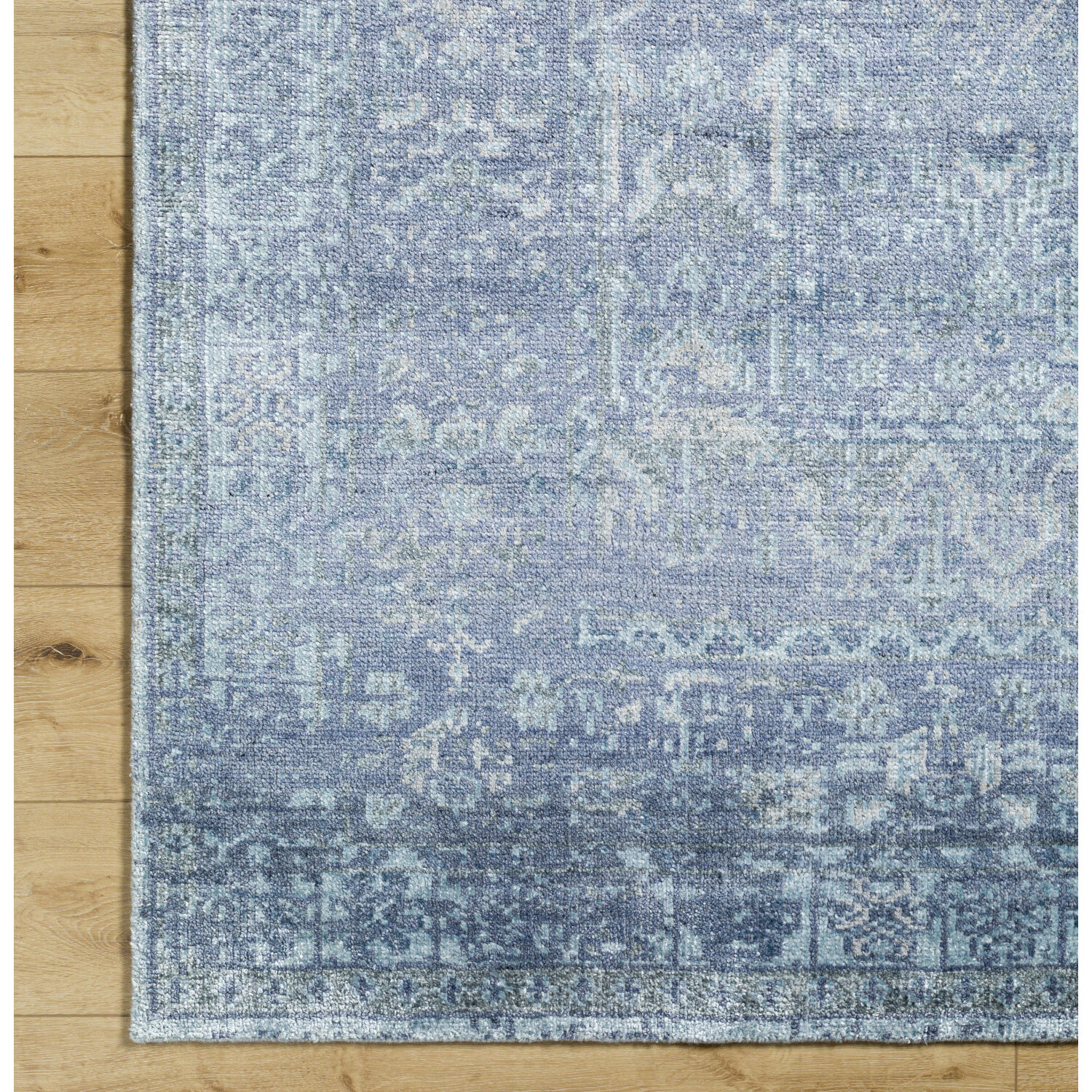Lille 36 X 24 inch Slate / Metallic - Silver / Light Silver Handmade Rug in 2 x 3