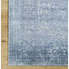 Lille 108 X 72 inch Slate / Metallic - Silver / Light Silver Handmade Rug in 6 x 9
