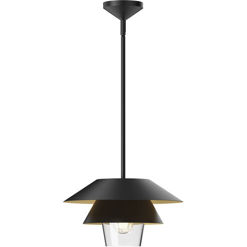 Alora Mood Tetsu 1 Light 13.5 inch Matte Black Pendant Ceiling Light