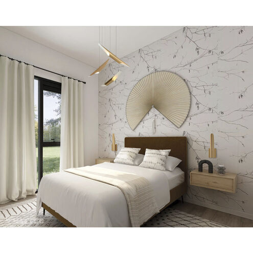 Stylus Wall Sconce Wall Light in Aged Gold Brass
