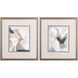 Abstract Green and Brown and Neutral Framed Art, Propac