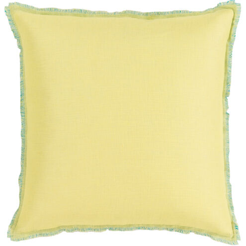 Eyelash 20 inch Teal, Lime Pillow Kit