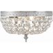 Waltham 2 Light 10 inch Polished Chrome Flush Ceiling Light in Clear Spectra