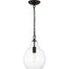 ED Ellen DeGeneres Magnus 1 Light 10 inch Aged Iron Pendant Ceiling Light